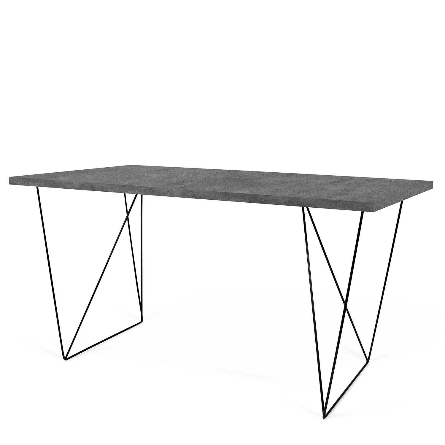 Temahome Schreibtisch Hueva I - Beton Dekor / Schwarz 8 Temahome Schreibtisch Hueva I - Beton Dekor / Schwarz – Bild 6