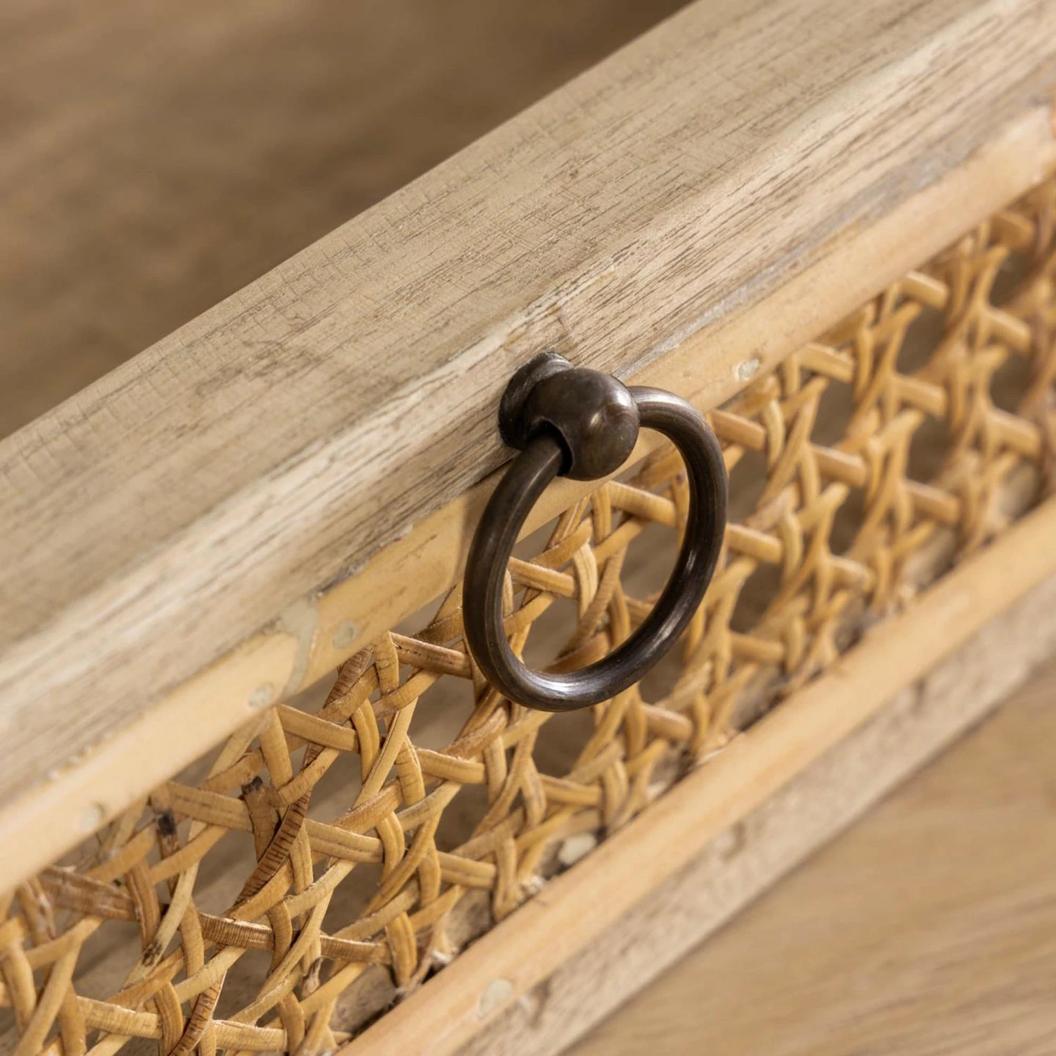 Furnitive Schreibtisch Nobhill - Mindi massiv / Rattan - Mindiholz / Wiener Geflecht 12 Furnitive Schreibtisch Nobhill - Mindi massiv / Rattan - Mindiholz / Wiener Geflecht – Bild 10