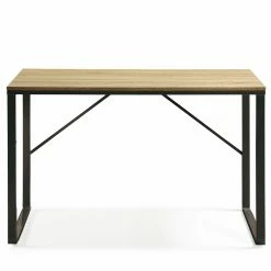 Furnitive Schreibtisch Tafton - Metall - Naturholz Dekor / Schwarz -BÜROMÖBEL Verkaufsgeschäft 1000214326 200609 07305800062 DETAILS P000000001000214326