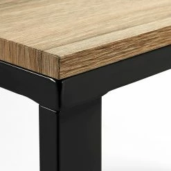 Furnitive Schreibtisch Tafton - Metall - Naturholz Dekor / Schwarz -BÜROMÖBEL Verkaufsgeschäft 1000214326 200609 07305900063 DETAILS P000000001000214326