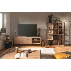 Red Living Regal Denville - Eiche Artisan Dekor / Anthrazit -BÜROMÖBEL Verkaufsgeschäft 1000214500 200608 14163300086 MOOD DETAILS P000000001000214500 mood