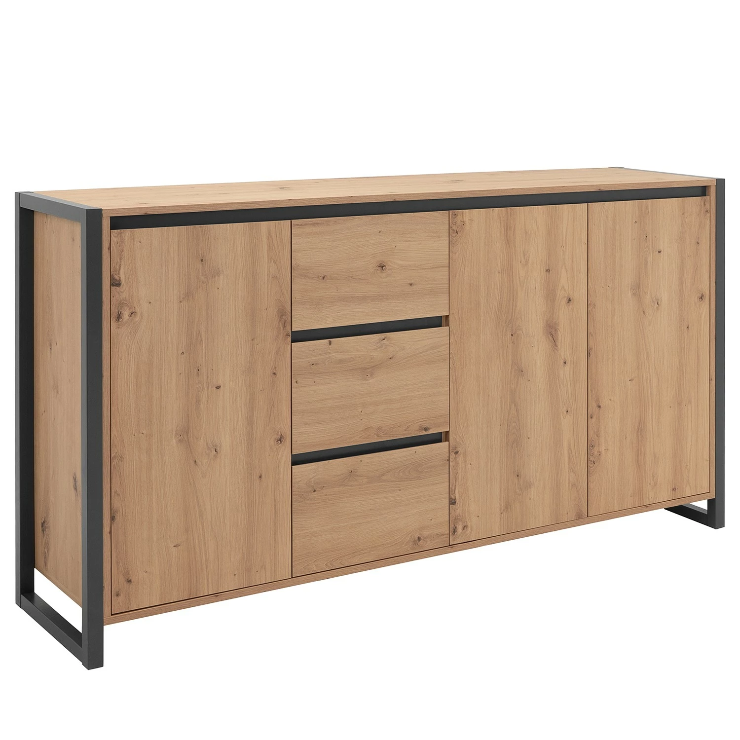 Red Living Sideboard Denville - Eiche Artisan Dekor / Anthrazit 3 Red Living Sideboard Denville - Eiche Artisan Dekor / Anthrazit