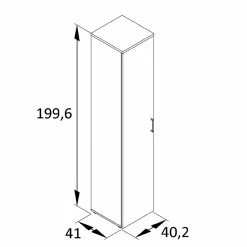 Furnitive Aktenschrank Cookley III - Anthrazit -BÜROMÖBEL Verkaufsgeschäft 1000214833 200608 06121300058 SKETCH DETAILS P000000001000214833 sketch