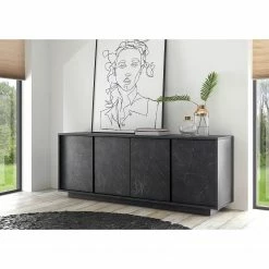 LC Spa Sideboard Carrara - Marmor Anthrazit Dekor -BÜROMÖBEL Verkaufsgeschäft 1000216292 200630 09124200036 MOOD DETAILS P000000001000216292 mood