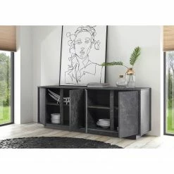 LC Spa Sideboard Carrara - Marmor Anthrazit Dekor -BÜROMÖBEL Verkaufsgeschäft 1000216292 200630 09124200037 MOOD DETAILS P000000001000216292 mood