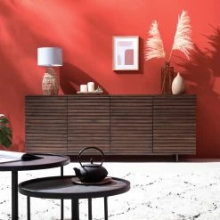 Studio Copenhagen Sideboard Kirley II - Akazie massiv - Akazie Dunkel -BÜROMÖBEL Verkaufsgeschäft 1000218073 210420 08100700010 MOOD DETAILS P000000001000218073 mood