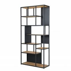 Studio Copenhagen Regal Flox II - Echtholzfurnier / Metall - Eiche / Schwarz