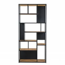 Studio Copenhagen Regal Flox II - Echtholzfurnier / Metall - Eiche / Schwarz -BÜROMÖBEL Verkaufsgeschäft 1000218118 210903 14103100011 DETAILS P000000001000218118