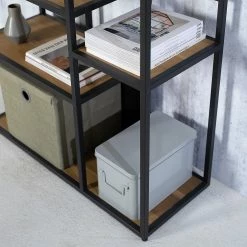 Studio Copenhagen Regal Flox II - Echtholzfurnier / Metall - Eiche / Schwarz -BÜROMÖBEL Verkaufsgeschäft 1000218118 211020 14273000064 DETAILS P000000001000218118