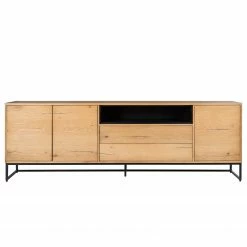 Studio Copenhagen Sideboard Flox II - Echtholzfurnier / Metall - Eiche / Schwarz -BÜROMÖBEL Verkaufsgeschäft 1000218135 210901 08134800021 DETAILS P000000001000218135 1