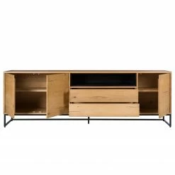 Studio Copenhagen Sideboard Flox II - Echtholzfurnier / Metall - Eiche / Schwarz -BÜROMÖBEL Verkaufsgeschäft 1000218135 210901 08134800022 DETAILS P000000001000218135 1