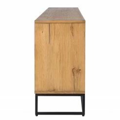 Studio Copenhagen Sideboard Flox II - Echtholzfurnier / Metall - Eiche / Schwarz -BÜROMÖBEL Verkaufsgeschäft 1000218135 210901 08134800023 DETAILS P000000001000218135 1