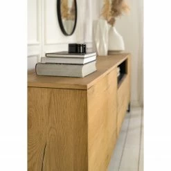 Studio Copenhagen Sideboard Flox II - Echtholzfurnier / Metall - Eiche / Schwarz -BÜROMÖBEL Verkaufsgeschäft 1000218135 211020 141438000049 DETAILS P000000001000218135 1