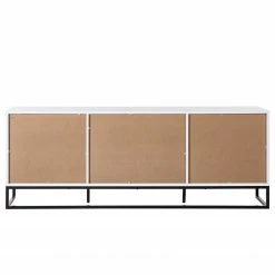 Fredriks Sideboard White Hall I - Matt Weiß / Schwarz -BÜROMÖBEL Verkaufsgeschäft 1000218366 210311 10575300004 DETAILS P000000001000218366