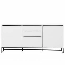 Fredriks Sideboard White Hall II - Matt Weiß / Schwarz -BÜROMÖBEL Verkaufsgeschäft 1000218367 210420 13404800002 DETAILS P000000001000218367