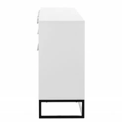 Fredriks Sideboard White Hall II - Matt Weiß / Schwarz -BÜROMÖBEL Verkaufsgeschäft 1000218367 210420 13405200004 DETAILS P000000001000218367