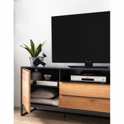 Red Living Sideboard Barview II - Echtholzfurnier - Eiche / Anthrazit -BÜROMÖBEL Verkaufsgeschäft 1000218373 210413 12582700031 DETAILS P000000001000218373