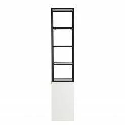 Fredriks Regal White Hall - Matt Weiß / Schwarz -BÜROMÖBEL Verkaufsgeschäft 1000218374 210121 14233400004 DETAILS P000000001000218374