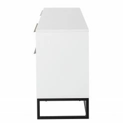 Fredriks Lowboard White Hall II - Matt Weiß / Schwarz -BÜROMÖBEL Verkaufsgeschäft 1000218377 210311 10580900015 DETAILS P000000001000218377