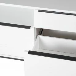 Fredriks Lowboard White Hall II - Matt Weiß / Schwarz -BÜROMÖBEL Verkaufsgeschäft 1000218377 210311 10582000022 DETAILS P000000001000218377