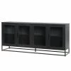 Ars manufacti Sideboard Kayys - Glas / Metall - Schwarz