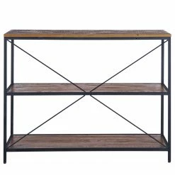 Ars manufacti Regal Grasby - Altholz Pinie / Metall - Pinie Dunkel / Schwarz -BÜROMÖBEL Verkaufsgeschäft 1000219219 220303 040 DETAILS P000000001000219219