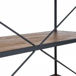 Ars manufacti Regal Grasby - Altholz Pinie / Metall - Pinie Dunkel / Schwarz -BÜROMÖBEL Verkaufsgeschäft 1000219219 220303 045 DETAILS P000000001000219219