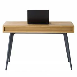 Studio Copenhagen Schreibtisch Danica - Echtholzfurnier - Matt Dunkelgrau / Esche -BÜROMÖBEL Verkaufsgeschäft 1000220428 210903 11024700073 DETAILS P000000001000220428