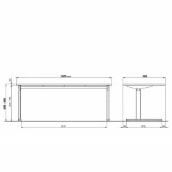 Germania Schreibtisch GW-Profi 2.0 - Lichtgrau - Breite: 180 cm 11 Germania Schreibtisch GW-Profi 2.0 - Lichtgrau - Breite: 180 cm -BÜROMÖBEL Verkaufsgeschäft 1000222873 200821 11195200072 SKETCH DETAILS P000000001000222873 sketch