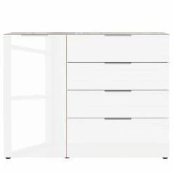 Germania Sideboard Oakland I - Glas - Weiß / Eiche Navarra Dekor -BÜROMÖBEL Verkaufsgeschäft 1000223286 200826 06242700077 DETAILS P000000001000223286