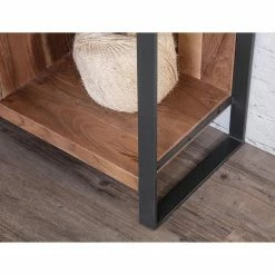 Ars manufacti Highboard Leyma - Rattan / Akazie massiv - Akazie / Anthrazit -BÜROMÖBEL Verkaufsgeschäft 1000223472 200826 12351800027 DETAILS P000000001000223472