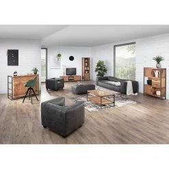 Ars manufacti Regal Leyma II - Rattan / Akazie massiv - Akazie / Anthrazit -BÜROMÖBEL Verkaufsgeschäft 1000223496 200826 12361600087 MOOD DETAILS P000000001000223496 mood