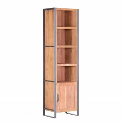 Ars manufacti Regal Leyma II - Rattan / Akazie massiv - Akazie / Anthrazit -BÜROMÖBEL Verkaufsgeschäft 1000223496 200826 12361600088 DETAILS P000000001000223496