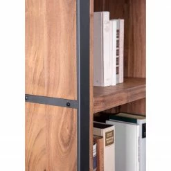 Ars manufacti Regal Leyma II - Rattan / Akazie massiv - Akazie / Anthrazit -BÜROMÖBEL Verkaufsgeschäft 1000223496 200826 12361700090 DETAILS P000000001000223496