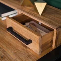 Ars manufacti Schreibtisch Urban Industry - Akazie massiv / Metall - Akazie / Schwarz -BÜROMÖBEL Verkaufsgeschäft 1000224208 220127 16325200032 DETAILS P000000001000224208