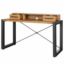 Ars manufacti Schreibtisch Urban Industry - Akazie massiv / Metall - Akazie / Schwarz -BÜROMÖBEL Verkaufsgeschäft 1000224208 220128 171140000031 DETAILS P000000001000224208