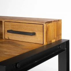 Ars manufacti Schreibtisch Urban Industry - Akazie massiv / Metall - Akazie / Schwarz -BÜROMÖBEL Verkaufsgeschäft 1000224208 220128 171141000034 DETAILS P000000001000224208