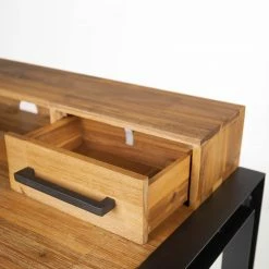 Ars manufacti Schreibtisch Urban Industry - Akazie massiv / Metall - Akazie / Schwarz -BÜROMÖBEL Verkaufsgeschäft 1000224208 220128 17114100035 DETAILS P000000001000224208