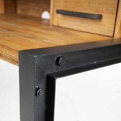 Ars manufacti Schreibtisch Urban Industry - Akazie massiv / Metall - Akazie / Schwarz -BÜROMÖBEL Verkaufsgeschäft 1000224208 220128 17114100036 DETAILS P000000001000224208