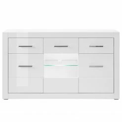 Loftscape Sideboard Bricktown I - Hochglanz Weiß / Matt Weiß -BÜROMÖBEL Verkaufsgeschäft 1000224389 200904 12213600055 DETAILS P000000001000224389