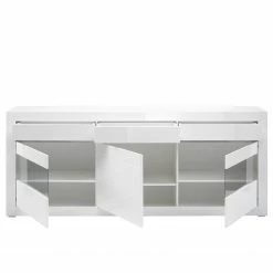 Loftscape Sideboard Cape Ann II - Hochglanz Weiß / Matt Weiß -BÜROMÖBEL Verkaufsgeschäft 1000226251 200923 15531100049 DETAILS P000000001000226251