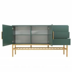 Tenzo Sideboard Scoop - Eiche teilmassiv - Dunkelgrün -BÜROMÖBEL Verkaufsgeschäft 1000226392 201006 12073800133 DETAILS P000000001000226392