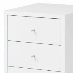 Furnitive Rollcontainer Vernas - Kreideweiß / Silber -BÜROMÖBEL Verkaufsgeschäft 1000227845 201021 16250900005 DETAILS P000000001000227845