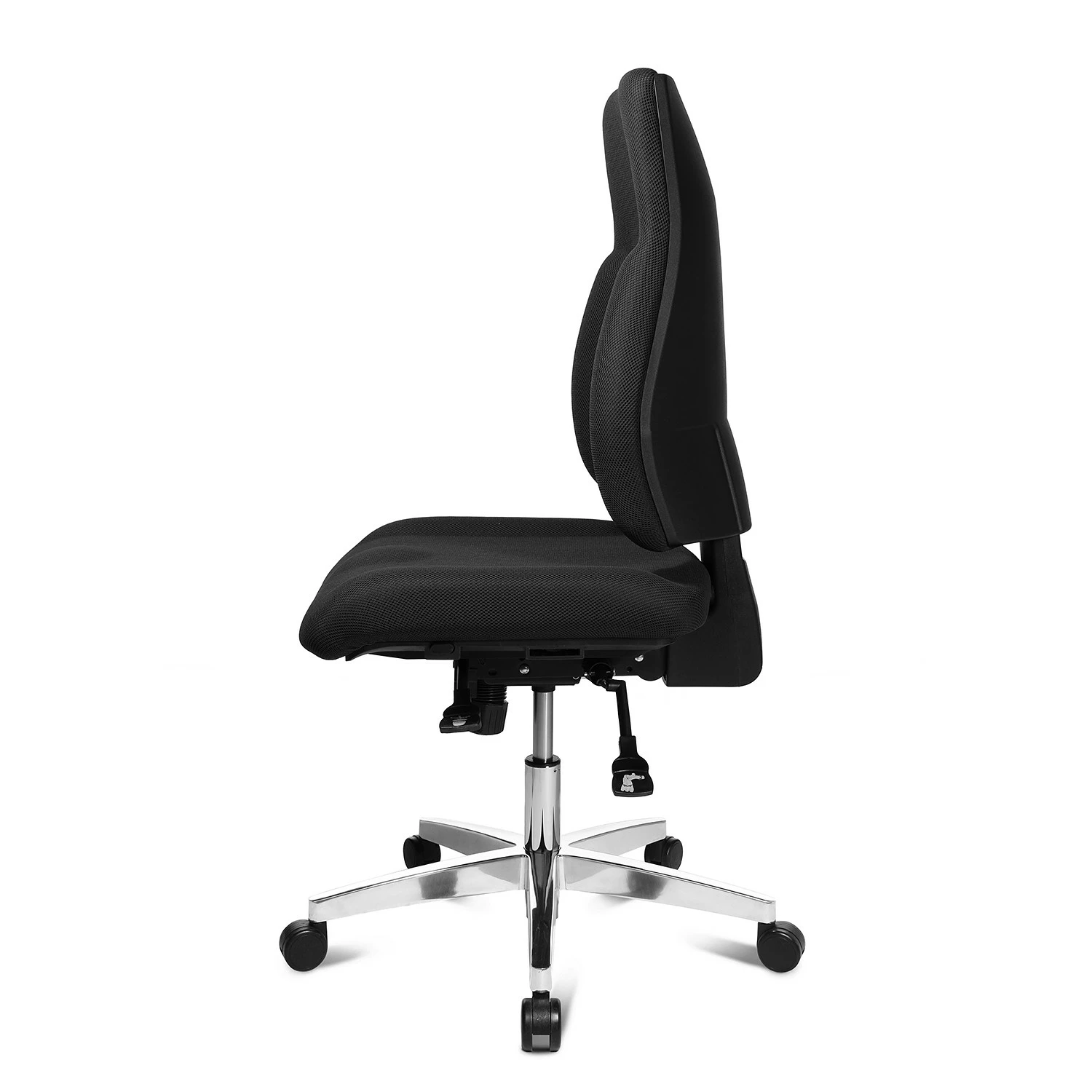 Topstar Bürostuhl P91 - Webstoff / Aluminium - Schwarz / Silber 5 Topstar Bürostuhl P91 - Webstoff / Aluminium - Schwarz / Silber – Bild 3