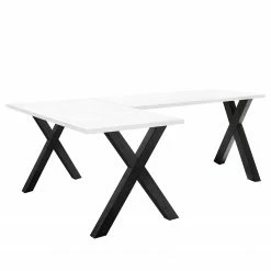 Mooved Eckschreibtisch Leeton II - Anthrazit / Weiß