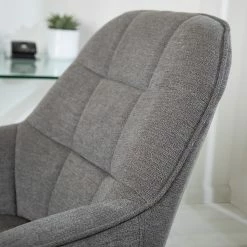 Furnitive Bürostuhl Valady II - Microfaser / Eisen - Grau / Chrom -BÜROMÖBEL Verkaufsgeschäft 1000230741 220629 030 DETAILS P000000001000230741