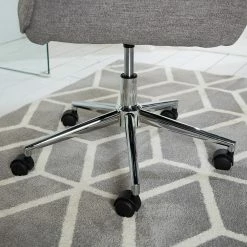 Furnitive Bürostuhl Valady II - Microfaser / Eisen - Grau / Chrom -BÜROMÖBEL Verkaufsgeschäft 1000230741 220629 033 DETAILS P000000001000230741