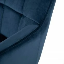 Furnitive Bürostuhl Valady I - Samt / Eisen - Blau / Schwarz -BÜROMÖBEL Verkaufsgeschäft 1000230746 220322 035 DETAILS P000000001000230746