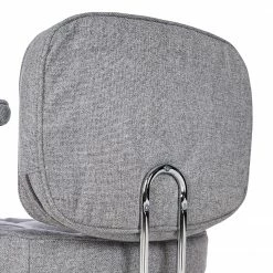 Furnitive Bürostuhl Orlu II - Webstoff / Eisen - Hellgrau / Chrom -BÜROMÖBEL Verkaufsgeschäft 1000230748 220330 036 DETAILS P000000001000230748