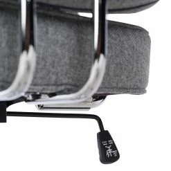 Furnitive Bürostuhl Orlu II - Webstoff / Eisen - Hellgrau / Chrom -BÜROMÖBEL Verkaufsgeschäft 1000230748 220330 037 DETAILS P000000001000230748